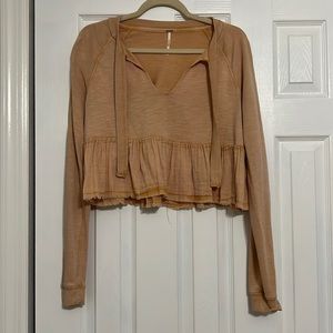 Free people cropped sweatshirt